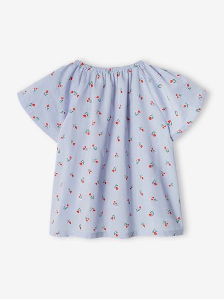 Blouse with Butterfly Wings, for Babies pale blue+pale yellow 