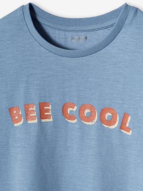 T-Shirt with Be Cool Message, for Boys sky blue 