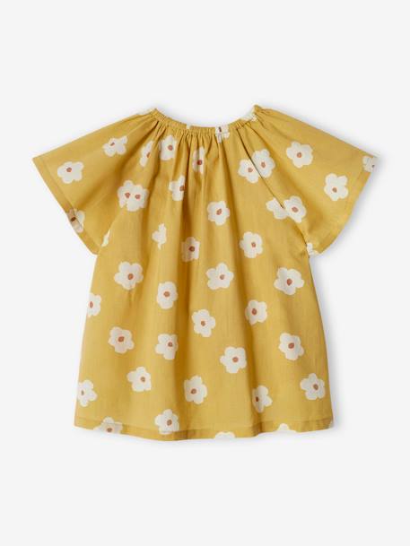 Blouse with Butterfly Wings, for Babies pale blue+pale yellow 