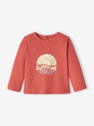 Baby-T-shirts & Roll Neck T-Shirts-T-Shirts-Long Sleeve Top in Slub Jersey Knit for Babies