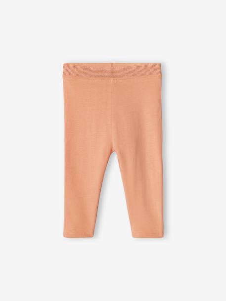 Leggings with Glittery Waistband for Baby Girls apricot+Dark Blue+grey green 
