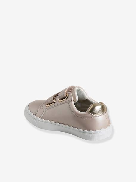 Trainers with Hook-and-Loop Fasteners & Embroidery for Babies pale pink 