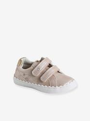 Shoes-Baby Footwear-Baby Girl Walking-Trainers-Trainers with Hook-and-Loop Fasteners & Embroidery for Babies