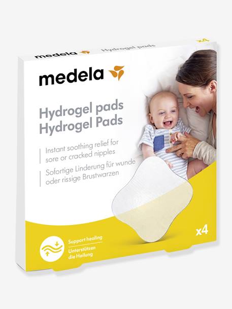 Pack of 4 Hydrogel Pads, by MEDELA transparent 