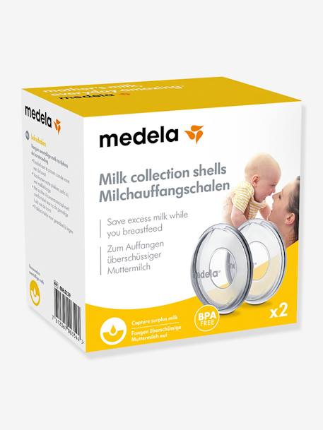 Pack of 2 Milk Collection Shells, by MEDELA transparent 