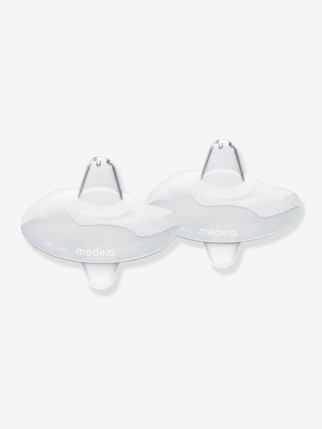 Pack of 2 Contact Nipple Shields by MEDELA, Size L transparent 