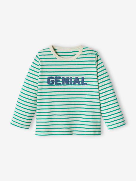 Top with Message for Baby Boys green 