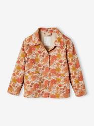 -Floral Print Jacket for Girls