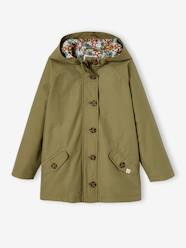 Girls-Coats & Jackets-Trenchcoats & Raincoats-Hooded Trench Coat, Midseason Special, for Girls