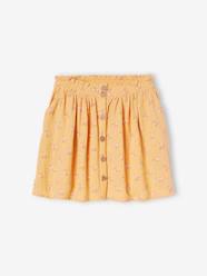 Girls-Coloured Skirt in Cotton Gauze, for Girls