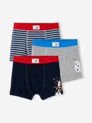 Boys-Pack of 3 Stretch Boxers for Boys, "Space"