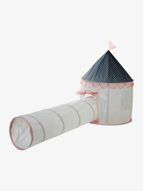 Fun Fabric Castle blue+rose 