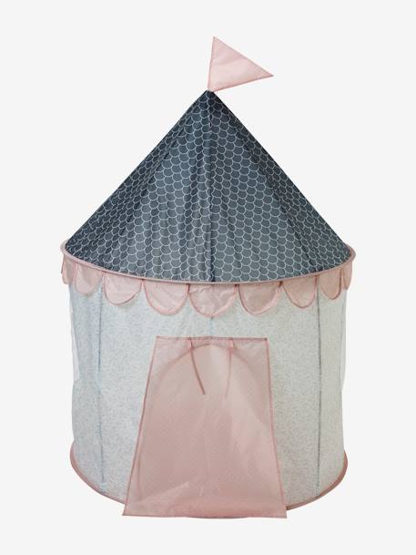 Fun Fabric Castle blue+rose 