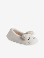 Shoes-Ballet Pumps with Velour Interior for Children