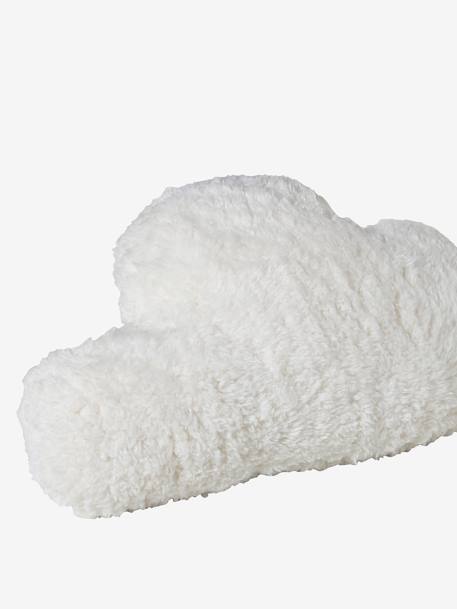 Cloud Cushion, in Sherpa Fabric BEIGE LIGHT SOLID 