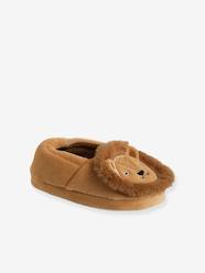 Shoes-Boys Footwear-Lion Slippers with Velour Interior for Children