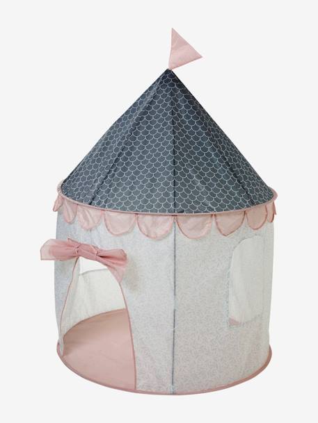 Fun Fabric Castle blue+rose 