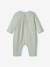 Wrap-Over Sleepsuit in Cotton Gauze, Special Opening for Newborn Babies aqua green 