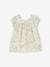 Short Sleeve Floral Dress for Babies ecru 