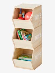 Bedroom Furniture & Storage-Storage-Storage Chests-Vertical Unit with 3 Tubs, Toys