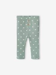 Baby-Trousers & Jeans-Plain Rib Knit Leggings for Babies