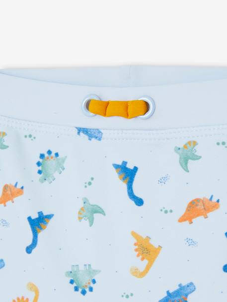 Swim Shorts with Dino Prints, for Baby Boys crystal blue 
