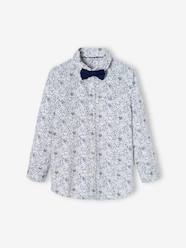 -Floral Shirt & Bow Tie, for Boys