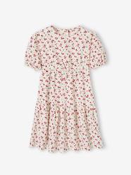 Girls-Dresses-Frilly Dress with 3/4 Sleeves for Girls