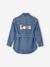 Denim Safari Jacket with 'love' Embroidered on the Back, for Girls stone 