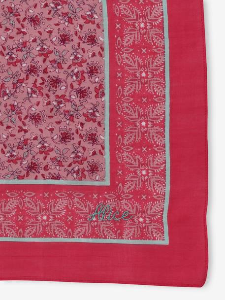 Floral Print Scarf for Girls printed pink 
