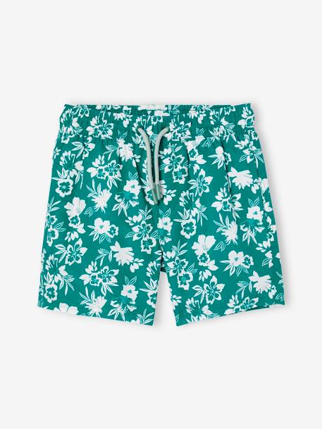 Printed Swim Shorts for Boys mint green 
