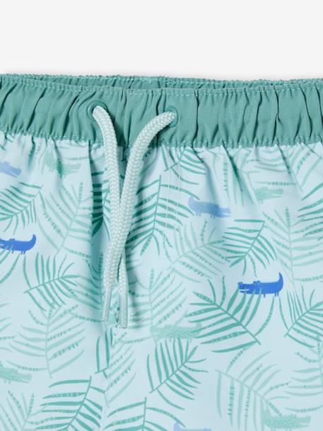 Printed Swim Shorts for Baby Boys aqua green 
