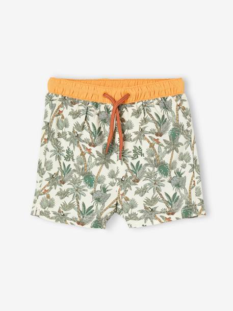 Printed Swim Shorts for Baby Boys green 