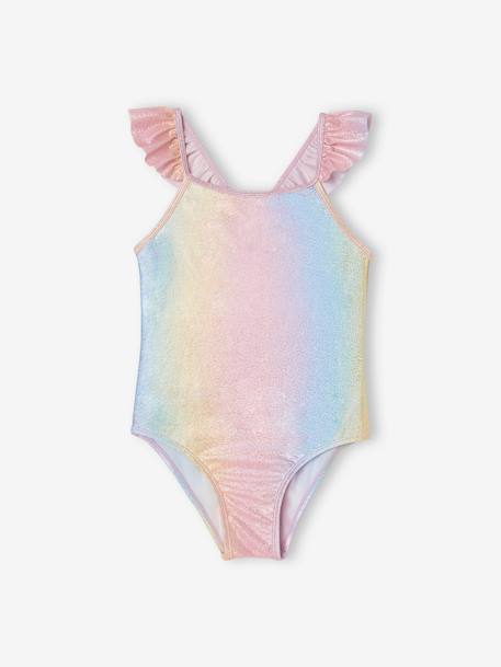 Glitter Swimsuit for Girls rose 