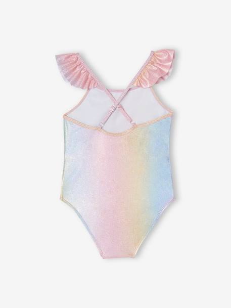 Glitter Swimsuit for Girls rose 