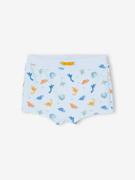 Swim Shorts with Dino Prints, for Baby Boys crystal blue 
