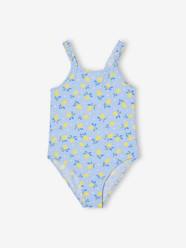 Girls-Swimsuit with Lemon Prints for Girls