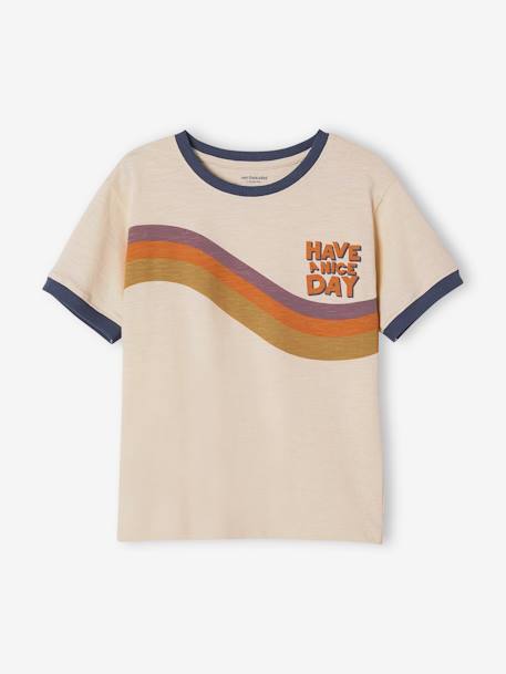Wave T-Shirt for Boys ecru 