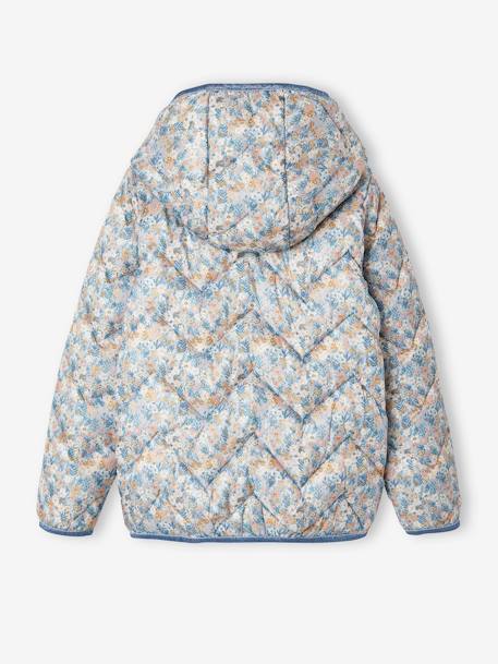 Lightweight Padded Jacket with Hood & Printed Motifs for Girls 6386+6636+BLUE MEDIUM ALL OVER PRINTED+PINK MEDIUM ALL OVER PRINTED+YELLOW MEDIUM ALL OVER PRINTED 