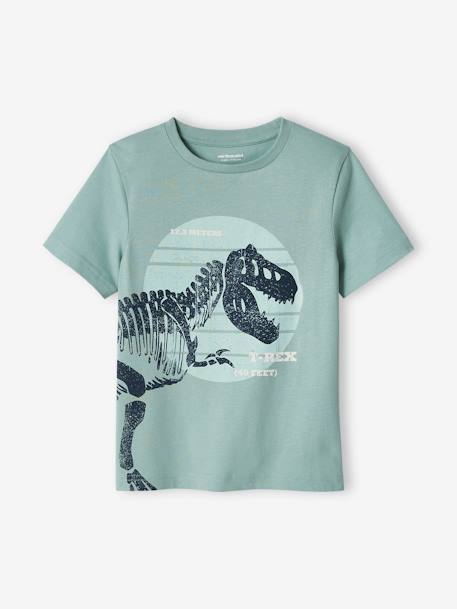 T-Shirt with Large Dinosaur, for Boys mint green 