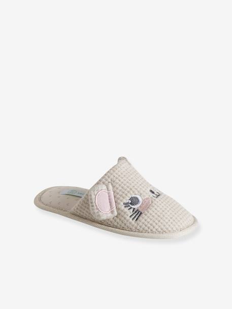 Mouse Mule Slippers for Children ecru 