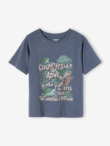 Animals T-Shirt for Boys slate blue 