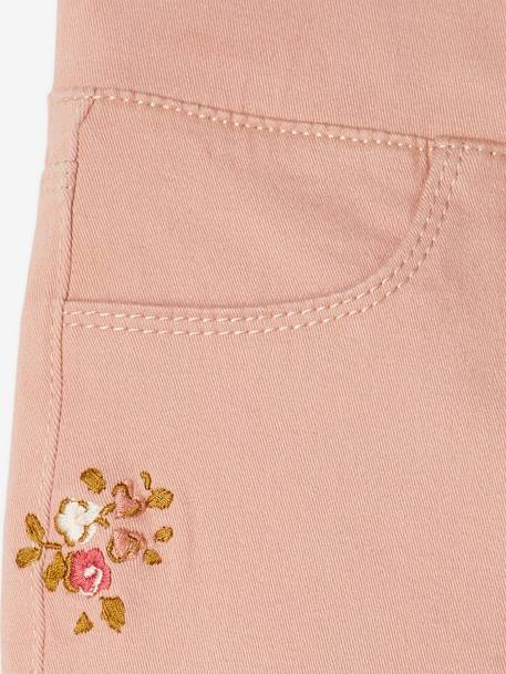 MEDIUM Hip, Embroidered MorphologiK Treggings, for Girls rosy 