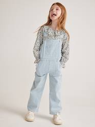 Girls-Dungarees & Playsuits-Striped Dungarees for Girls