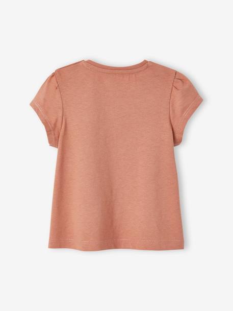 Pack of 2 Basic T-Shirts for Babies old rose+rose 