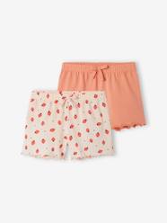 -Pack of 2 Pyjama Shorts for Girls