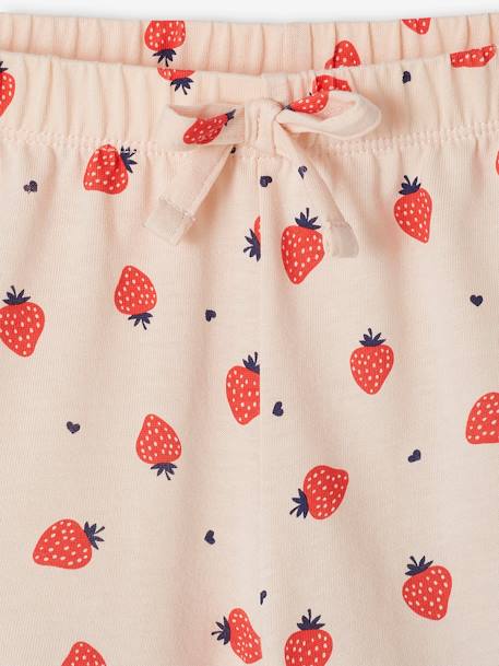 Pack of 2 Pyjama Shorts for Girls rose 