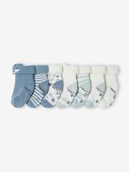 Baby-Socks & Tights-Pack of 7 pairs of "Stars & Fox" Socks for Babies