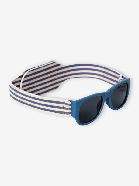 Sunglasses with Stripy Strip for Baby Boys crystal blue 