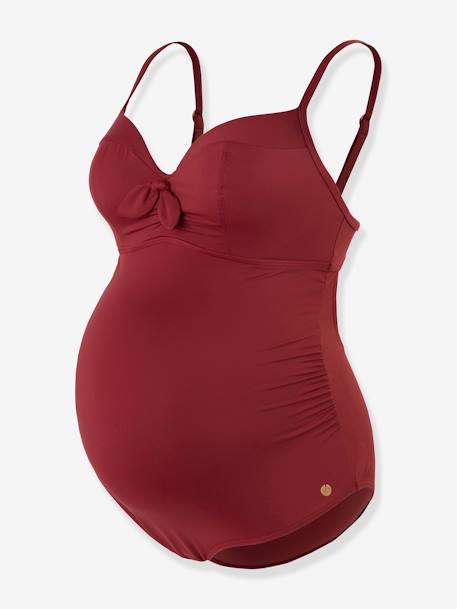 Maternity Swimsuit with Underwires, Monaco by CACHE COEUR terracotta 